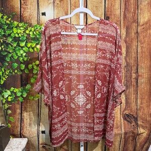 Christopher & Banks Open Front Sheer Cardigan Size L/XL